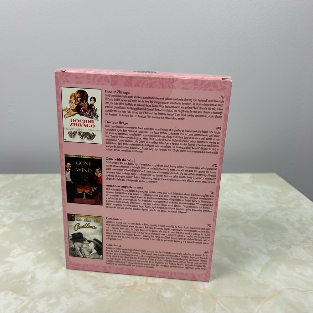 Triple Movie Package - Doctor Zhivago, Gone with the Wind and Casablanca DVD - Picture 2 of 6